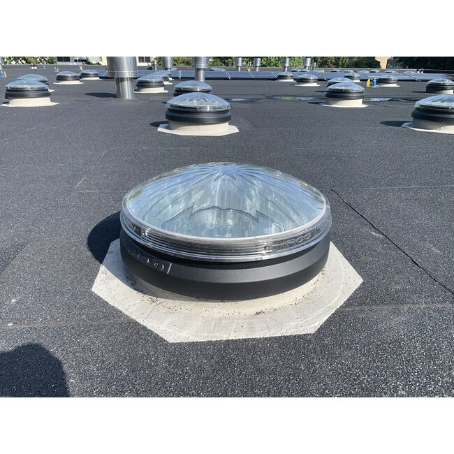 Intura Suntube55 - de lichttunnel voor het platte dak met een diameter van 55cm en koepel