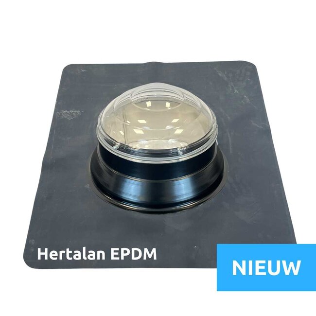 Intura Suntube35 - de lichttunnel voor het platte dak met een diameter van 35cm en koepel van kristal glas