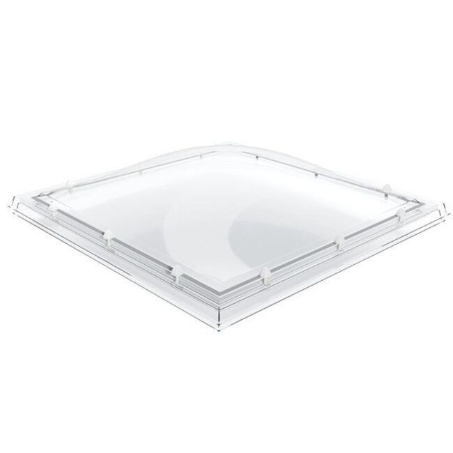 LumiDome Lichtkoepel LumiDome bolvormige pantserkoepel met witte doppen 2W - pc helder