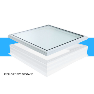 Skylux Vitria 150x150 vaste uitvoering met rechte PVC opstand