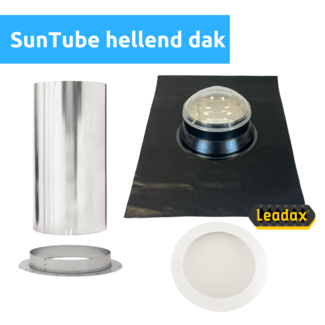 Intura SunTube25 - Lichttunnelset voor hellend dak met kristalglas koepel