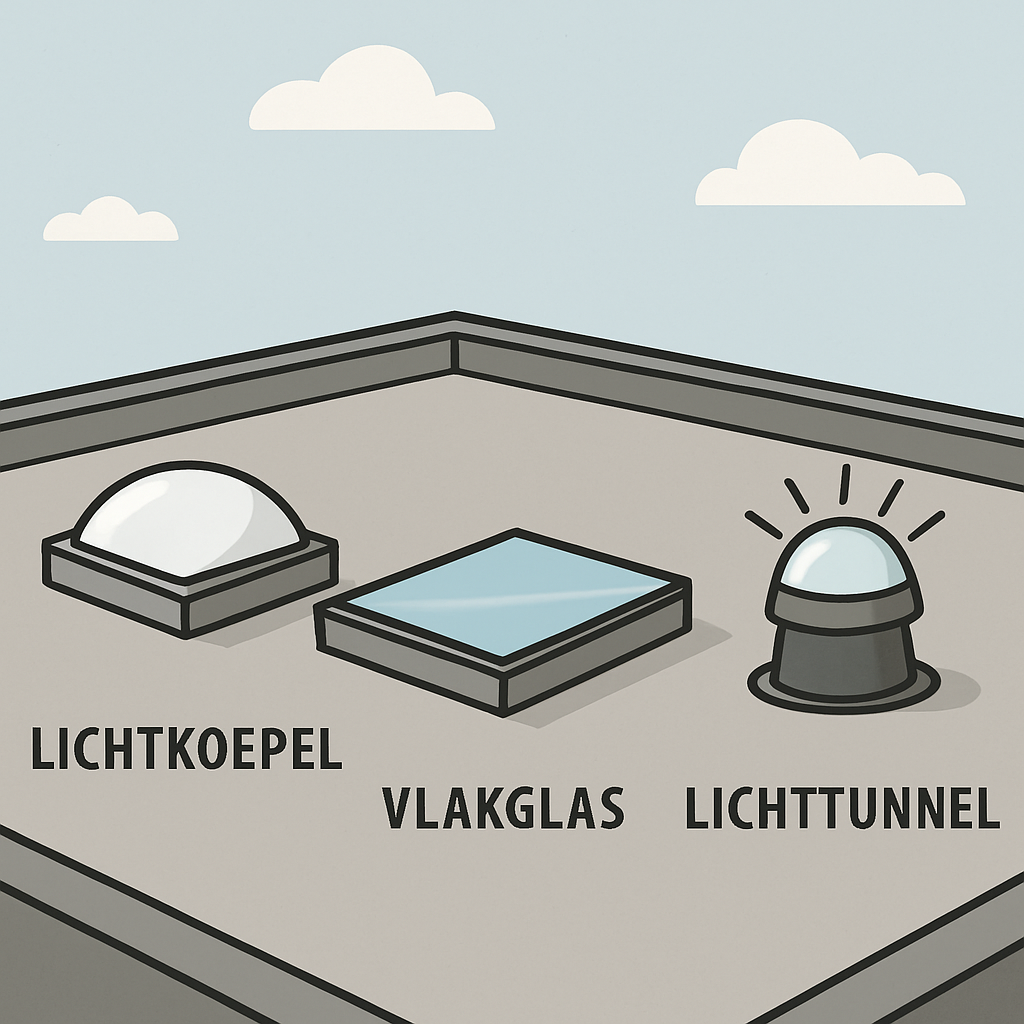 Daglichtoplossingen voor het platte dak
