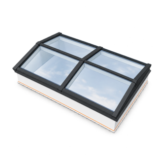 Intura Lichtstraat Zadeldak - 125x200 - 4 glasvlakken