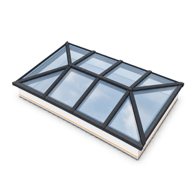 Intura Lichtstraat Schilddak - 150x300 - 10  glasvlakken dubbel glas zonwerend