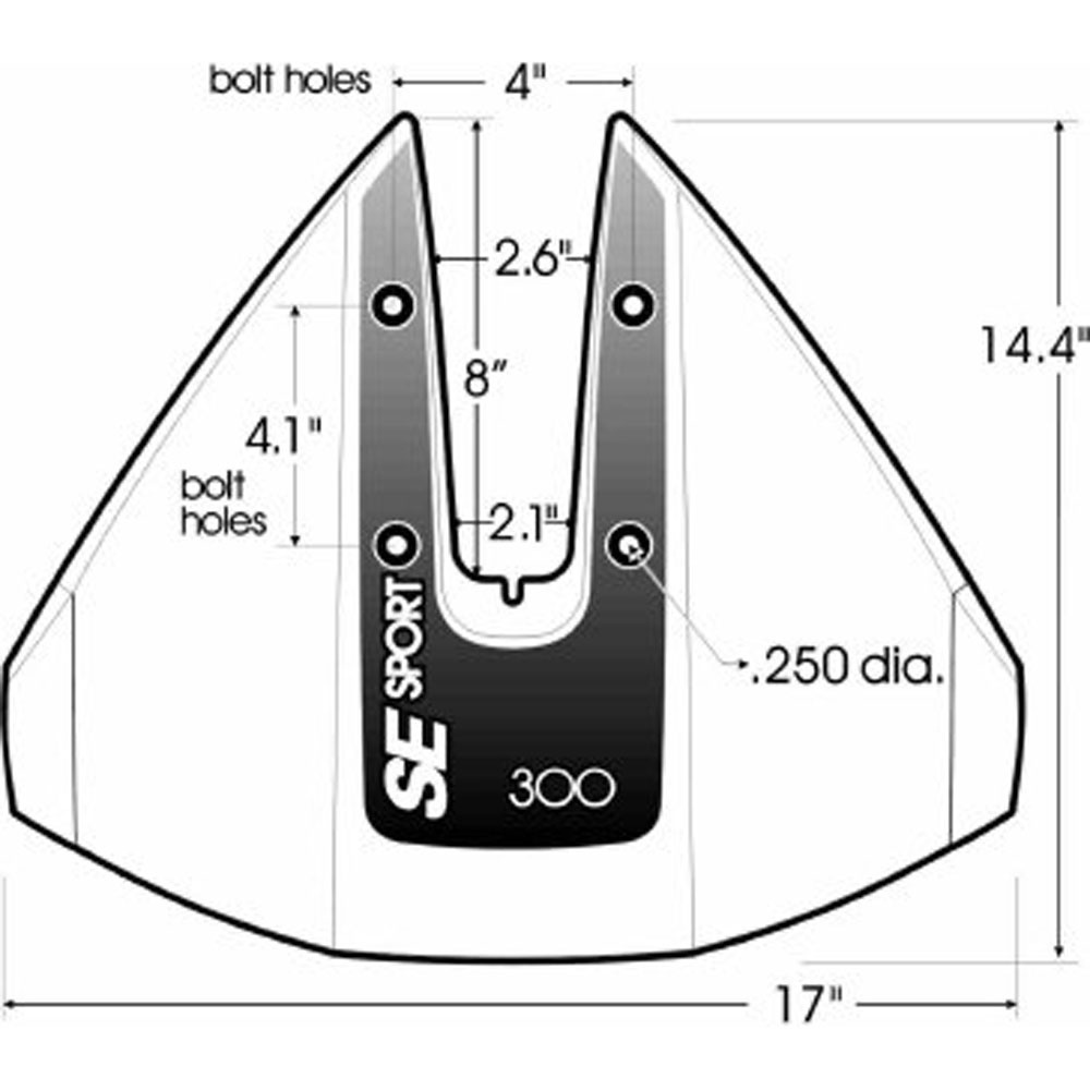 SE Sport SE Sport 300 Hydrofoil Buitenboordmotor Zwart, foto 2 van 2