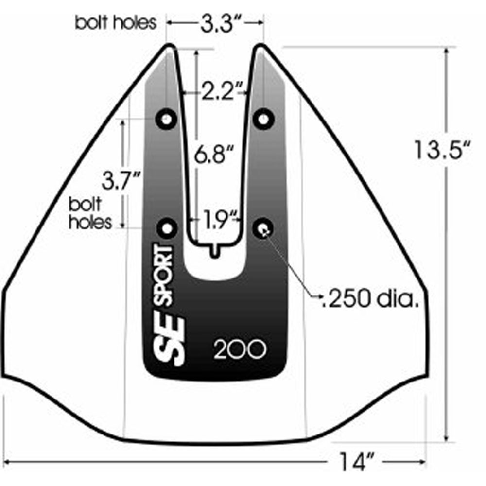 SE Sport SE Sport 200 Hydrofoil Buitenboordmotor Zwart, foto 2 van 2