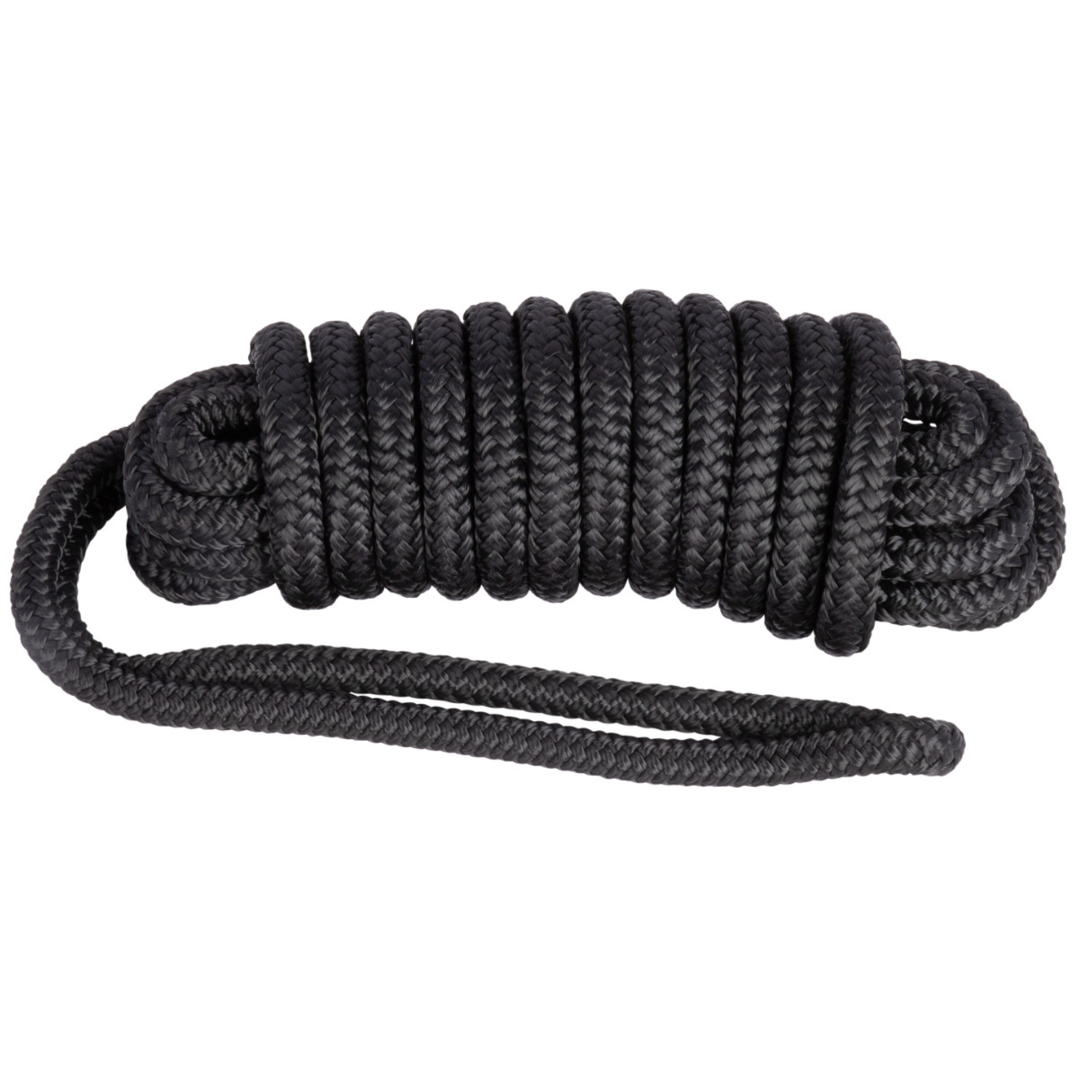 Landvast 12 mm 6 m 16-strengs Zwart