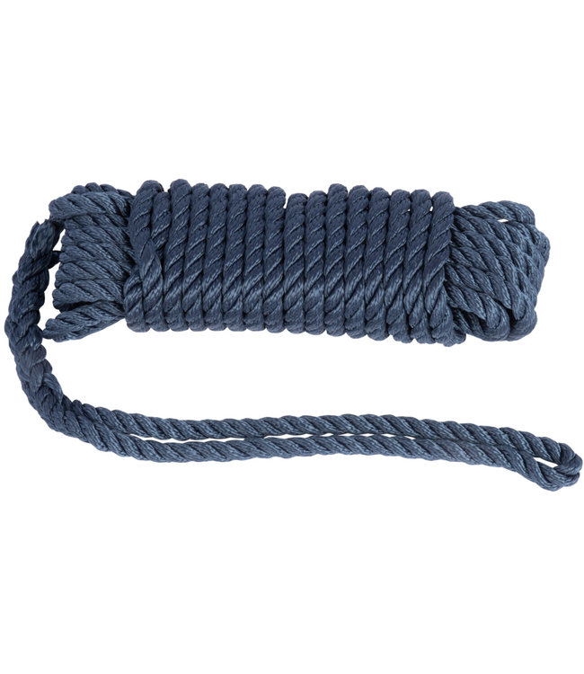 Landvast 10 mm 10 m 3-strengs Donkerblauw