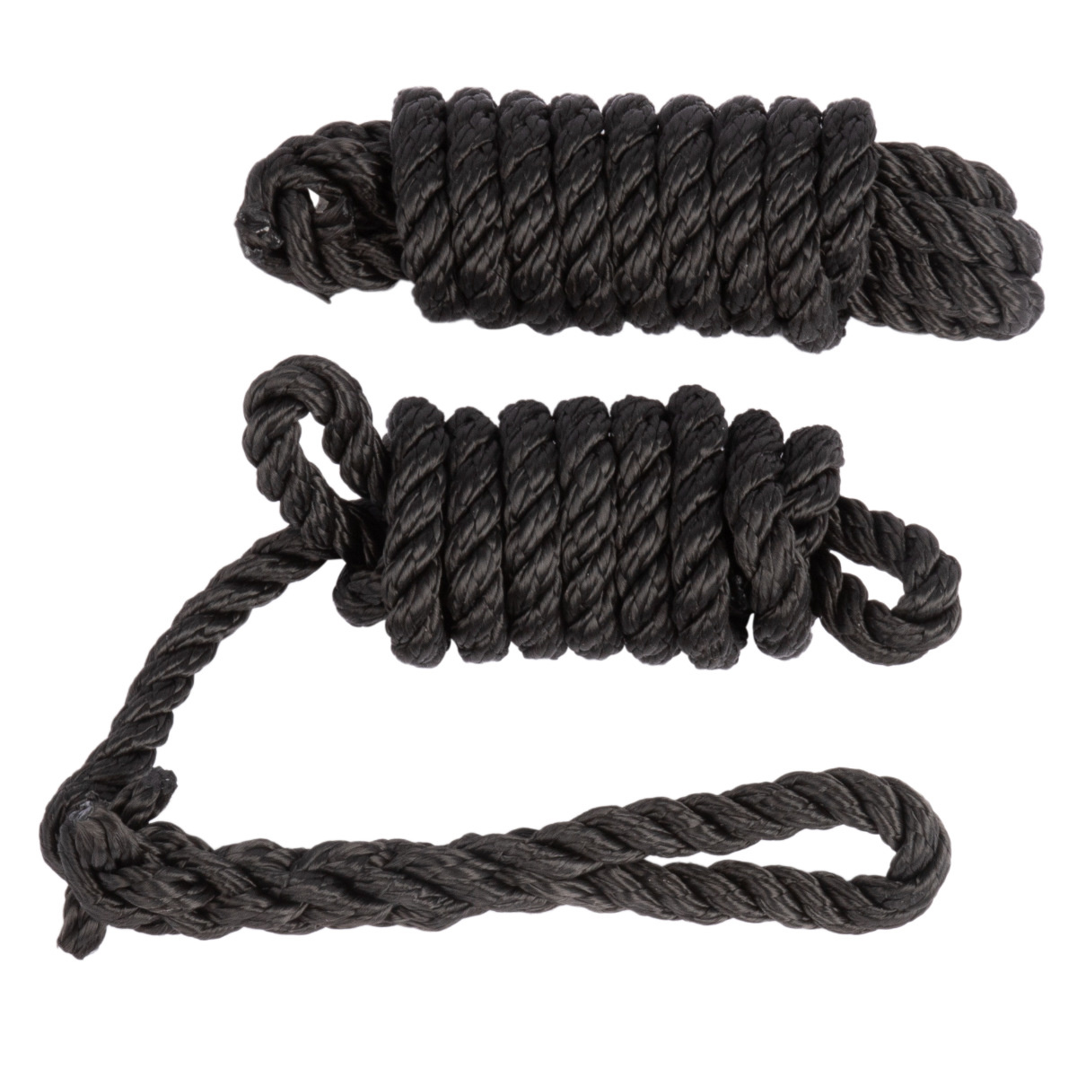 Fenderlijn 8 mm 1.5 m 3-strengs 2 stuks Zwart