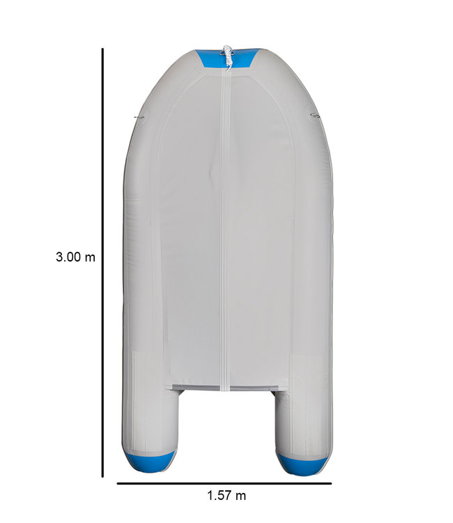 HIBO PRO Rubberboot Style Lichtgrijs/Blauw 3.00