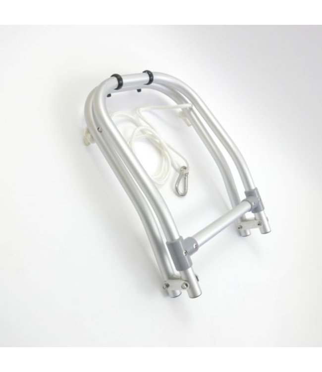 HIBO Zwemtrap Rubberboot 2-treden Aluminium