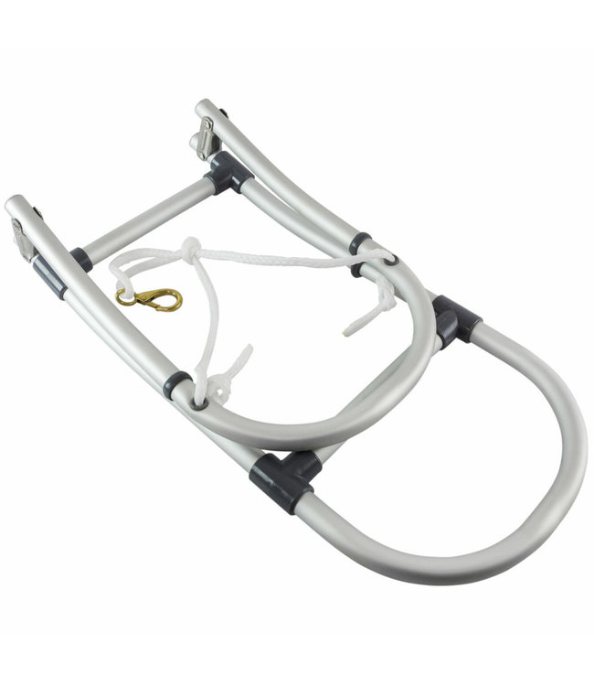 HIBO Zwemtrap Rubberboot 3-treden Aluminium