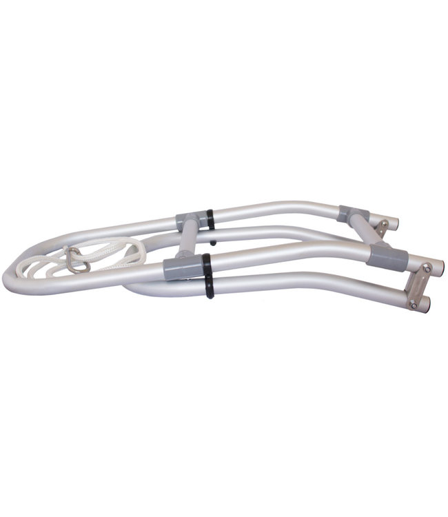 HIBO Zwemtrap Rubberboot 3-treden Aluminium