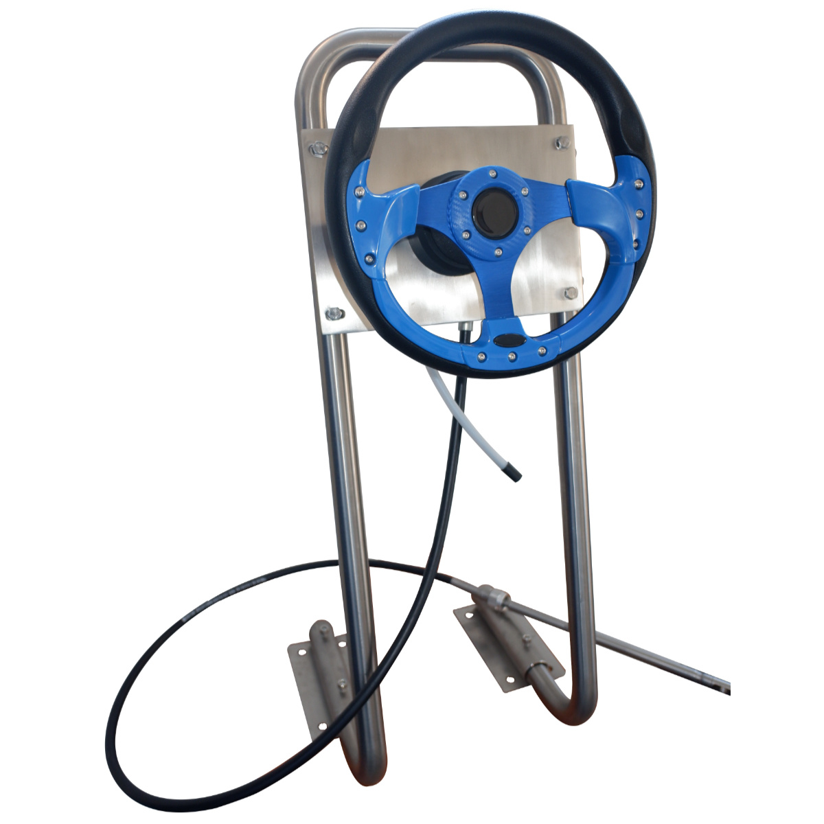 HIBO Rubberboot Stuursysteem M58 Met Sportstuur Blauw/Zwart