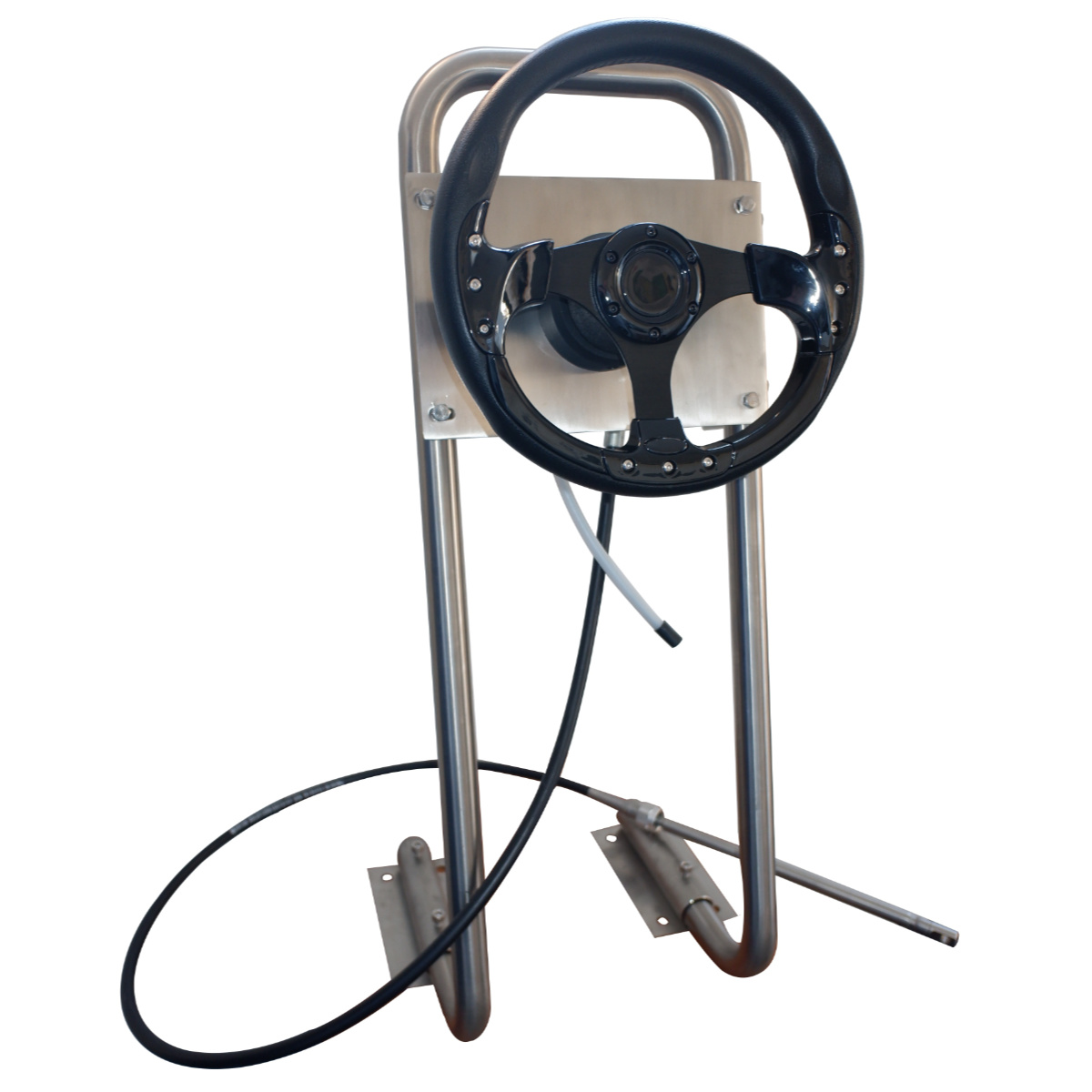 HIBO Rubberboot Stuursysteem M58 Met Sportstuur Hoogglans Zwart