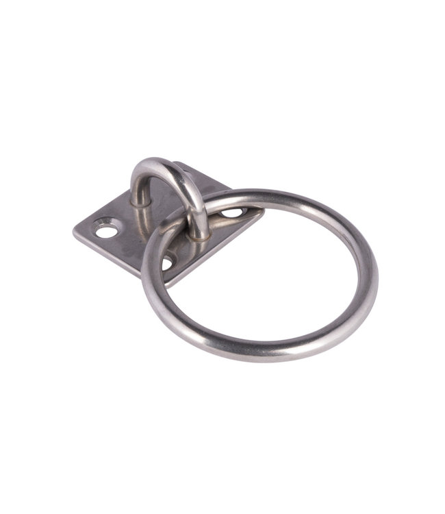 HIBO Aanlegring RVS 6 mm plaat 40x35mm