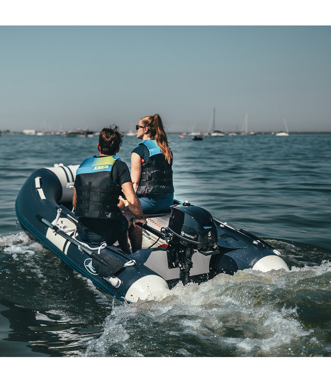 HIBO Rubberboot met motor Style Donkerblauw/Wit