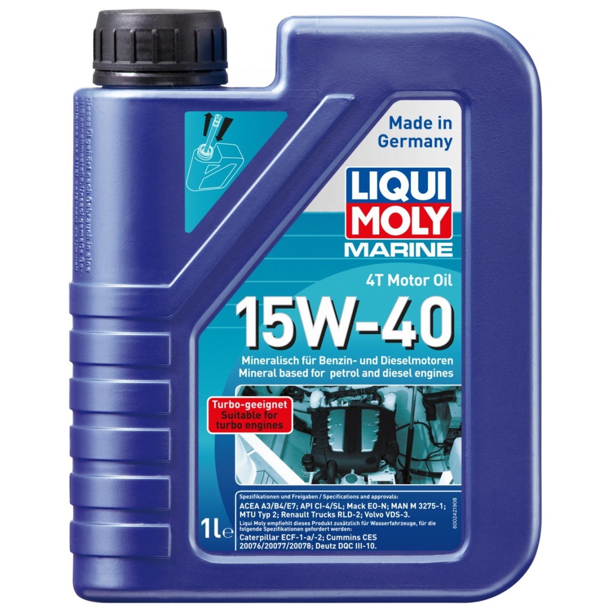 Liqui Moly Liqui Moly 4-takt Buitenboordmotor Olie 15W-40 1L