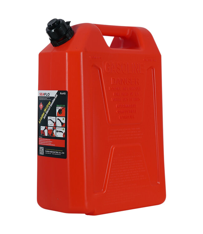 SeaFlo Jerrycan Rood Benzine 20 liter