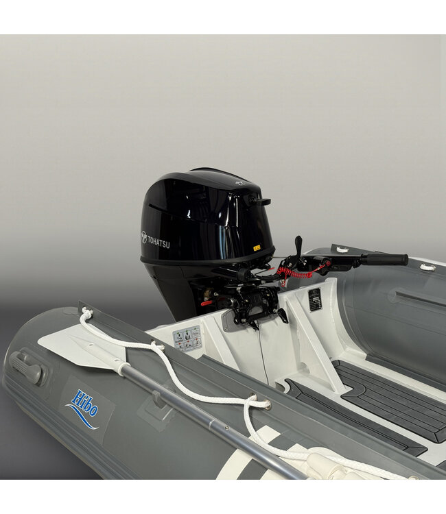 HIBO PRO Aluminium RIB Boot Style Grijs/Wit 3.80 + 30 PK