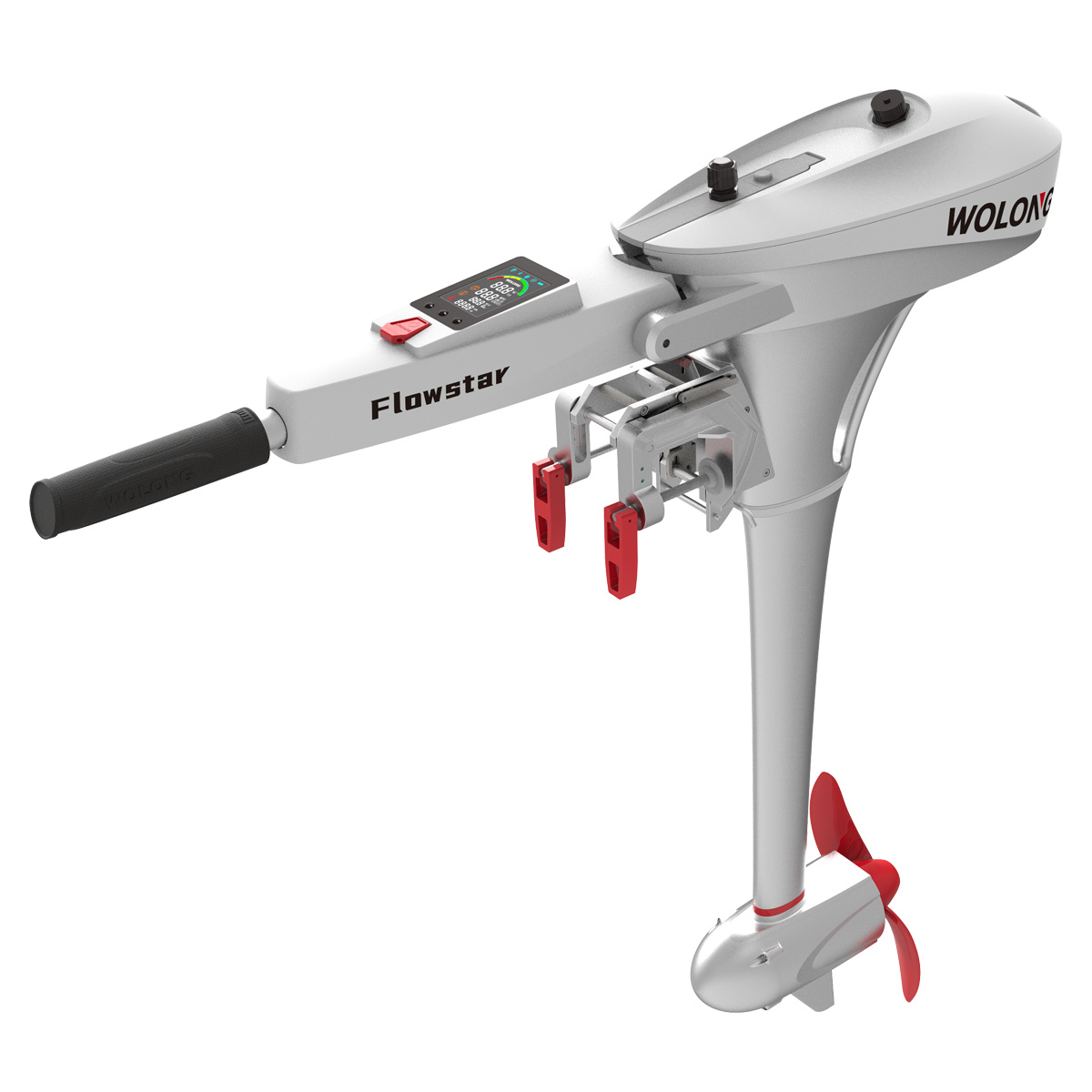 Wolong Flowstar 1.5 KW Kortstaart Knuppelbesturing - Rubberbotenonline.nl