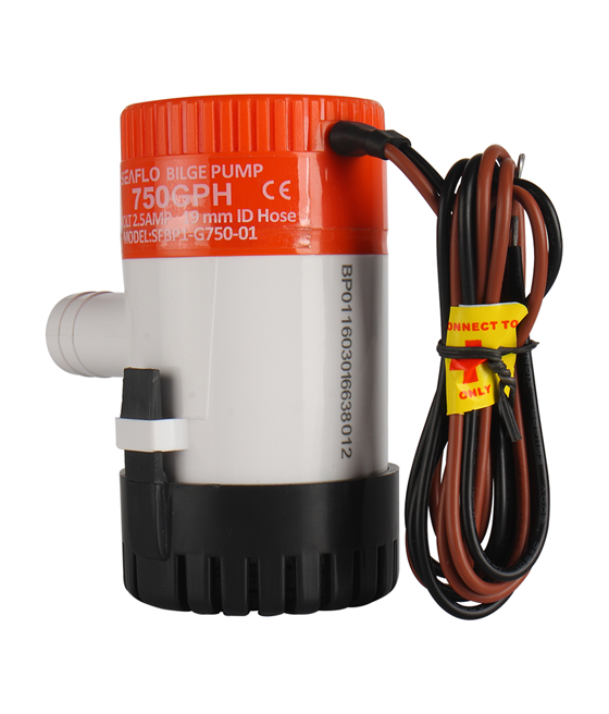 SeaFlo Bilgepomp 12V 750GPH, foto 2 van 3