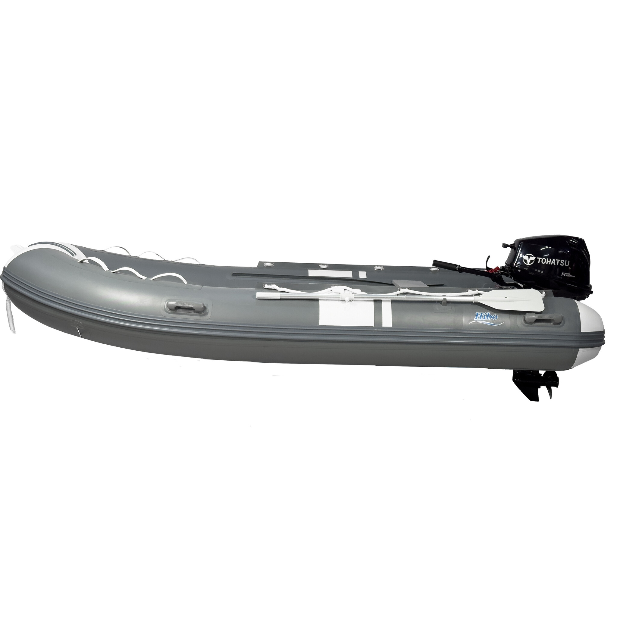 HIBO HIBO PRO Aluminium RIB Boot Style Grijs/Wit 3.60 + 20 PK