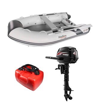 HIBO Hollex by Hibo 2.35 Airdeck Rubberboot met motor Hidea 4 PK