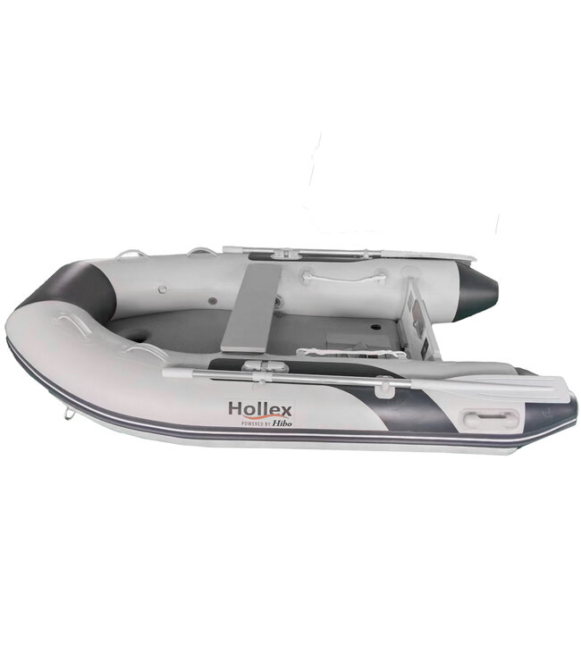 Hollex by Hibo 2.35 Airdeck Rubberboot met motor Wolong Flowstar 1.5 KW