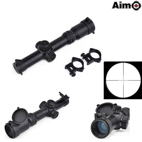 Aim-O 1-4x24SE Tactical Scope Black (Red Green reticle)