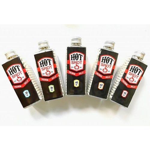 Hot Shot 0.40g 1000x  Bolas Bio Blancas Pulidas