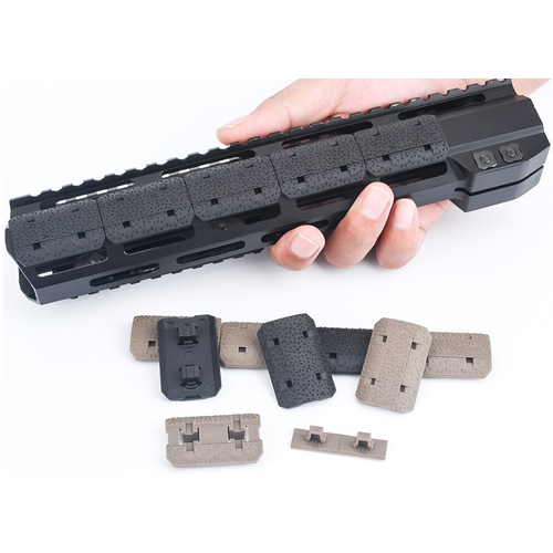 MP Type 2 M-lok Top Covers Black (12 Pcs)