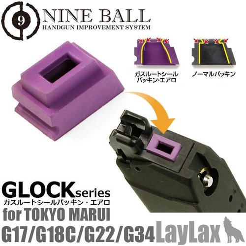 Nine Ball Gas Route Seal Aero para Cargador G-Series (1 Pcs)