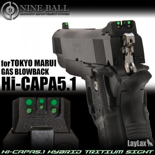 Nine Ball Hi-CAPA 5.1 Alzas Híbridas de Tritio Nine Ball Hi-CAPA 5.1 Alzas Híbridas de Tritio