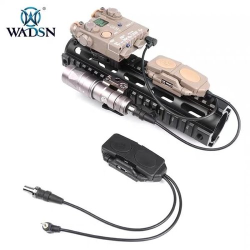 WADSN Interruptor Negro Reemplazo de Almohadilla de Presión Remota Dual para Linterna PEQ / M3X WADSN Interruptor Negro Reemplazo de Almohadilla de Presión Remota Dual para Linterna PEQ / M3X