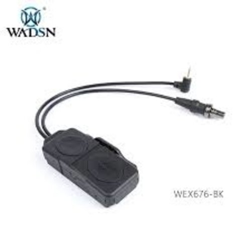 WADSN Black Dual Remote Pressure Pad Switch Replacement for PEQ/M3X Flashlight