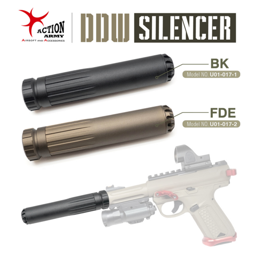 Action Army AAP01 Suppressor  Black (14mm CCW)