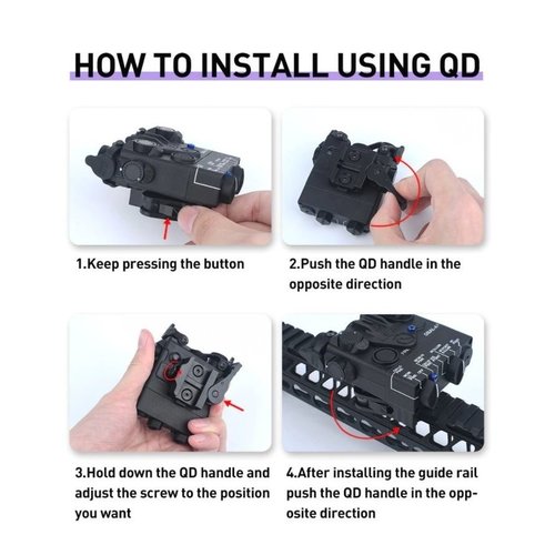 WADSN DBAL-A2 Linterna Strobe Version (sin función Laser)