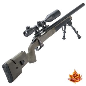 Maple Leaf mlC-338 Bolt Action Sniper Rifle Deluxe Edition 165 Black