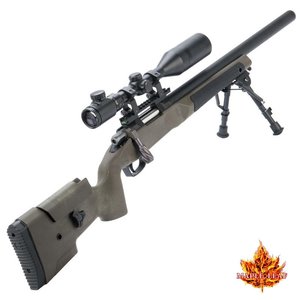 Maple Leaf mlC-338 Bolt Action Sniper Rifle Edición Deluxe 165 Negro