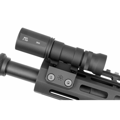 WADSN M-lok and KeyMod 45º OffSet Light Mount for M300/M600. Black