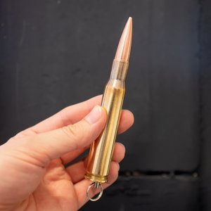 Copper & Brass NATO Cartridge Label with Phosphor Bullet