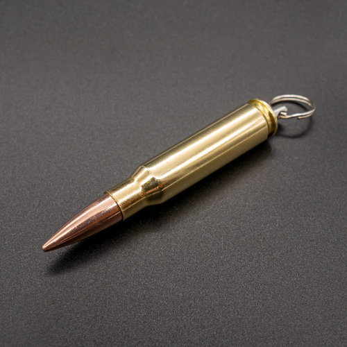 Copper & Brass NATO Cartridge Label with Phosphor Bullet