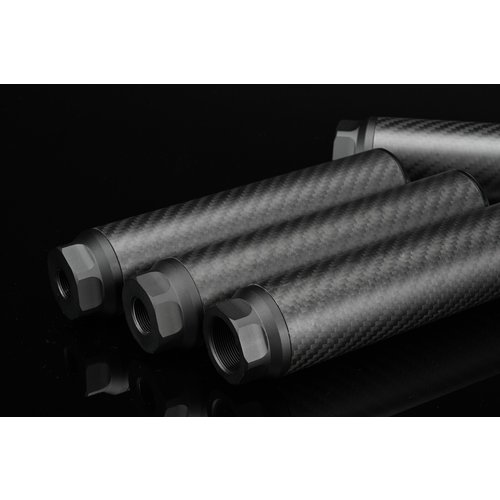 Silverback Carbon Dummy Suppressor, Long, 14mm CCW