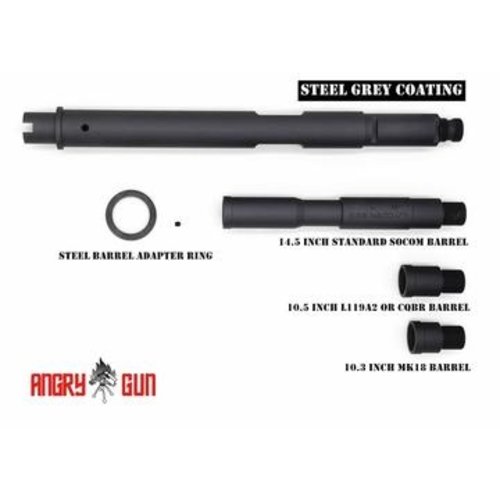 AngryGun Milspec Outer Barrel Set for Tokyo Marui M4 GBB MWS 2018 Version  - DISCONTINUED