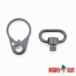 AngryGun BC* Set de Anilla y QD para Tubo de Culata de MWS M4 de Marui