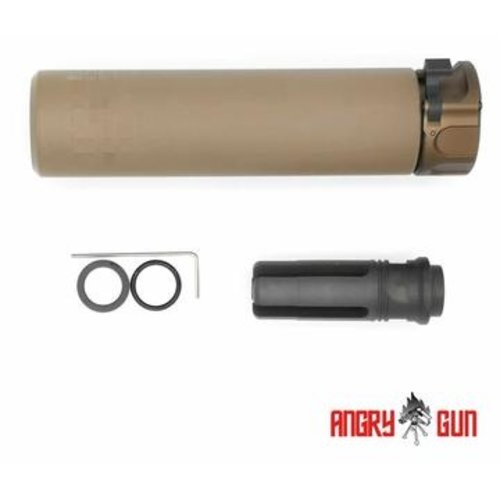 AngryGun Socom 556 Dummy Suppressor FLAT Dark EARTH