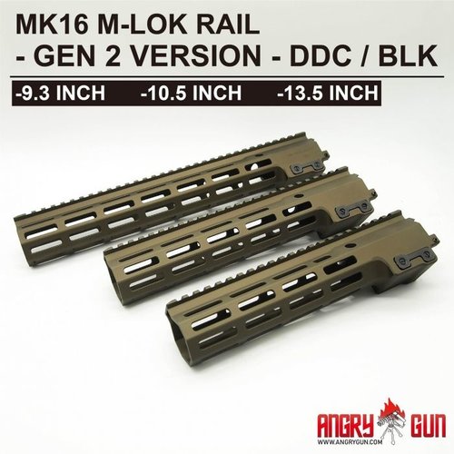 AngryGun MK16 M-Lok Rail 10.5 inch DDC