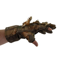 3D Leaf Suit Gloves - Brown