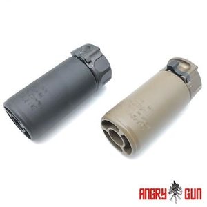 AngryGun Warden Blast Dummy with Type A Muzzle Brake - Negro